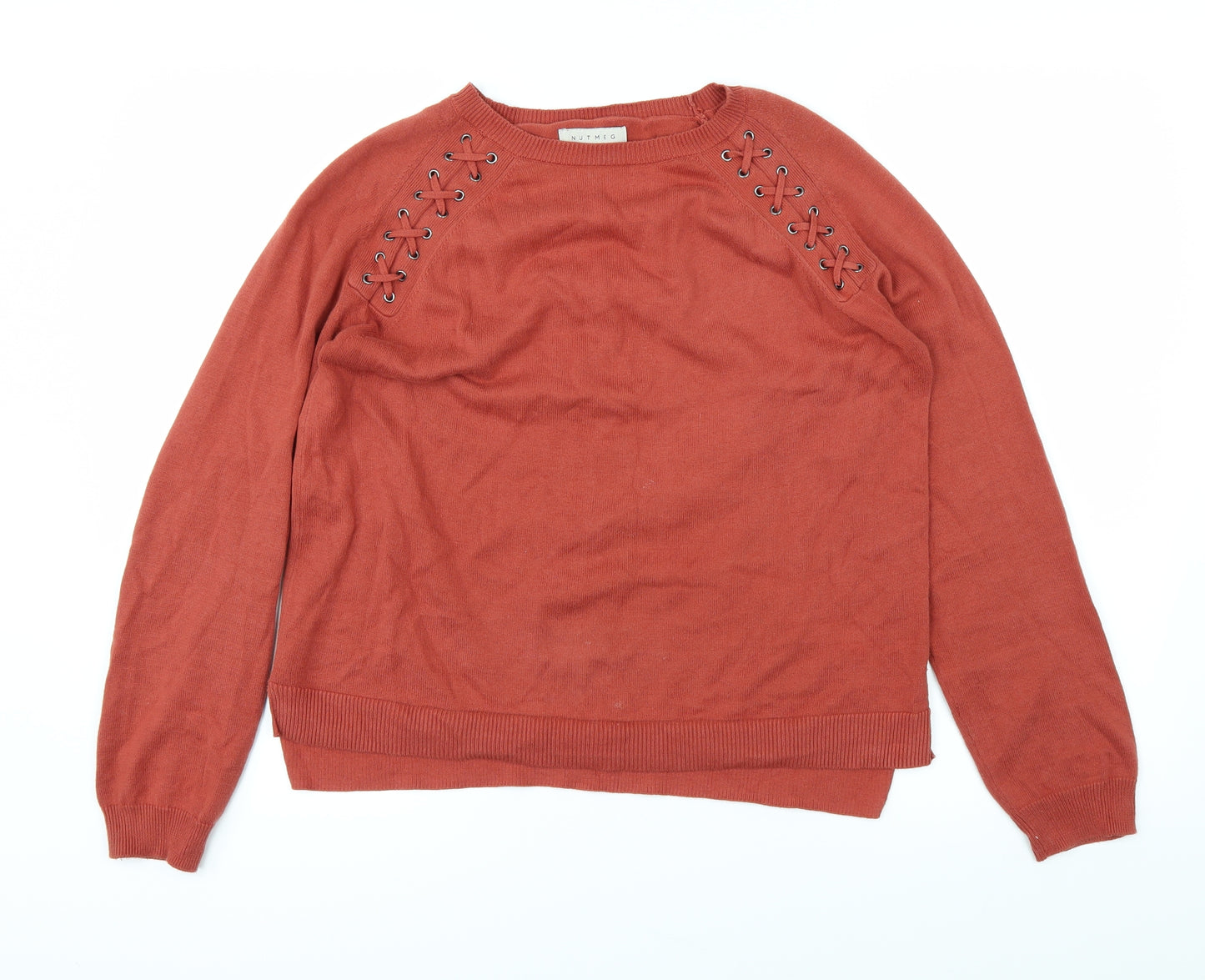 Nutmeg Womens Orange   Basic T-Shirt Size 12