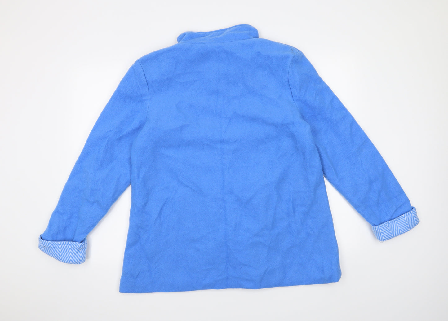 Anne De Lancay Womens Blue   Jacket Coat Size M