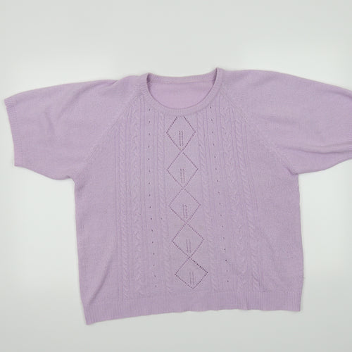Preworn Womens Purple   Basic T-Shirt Size S