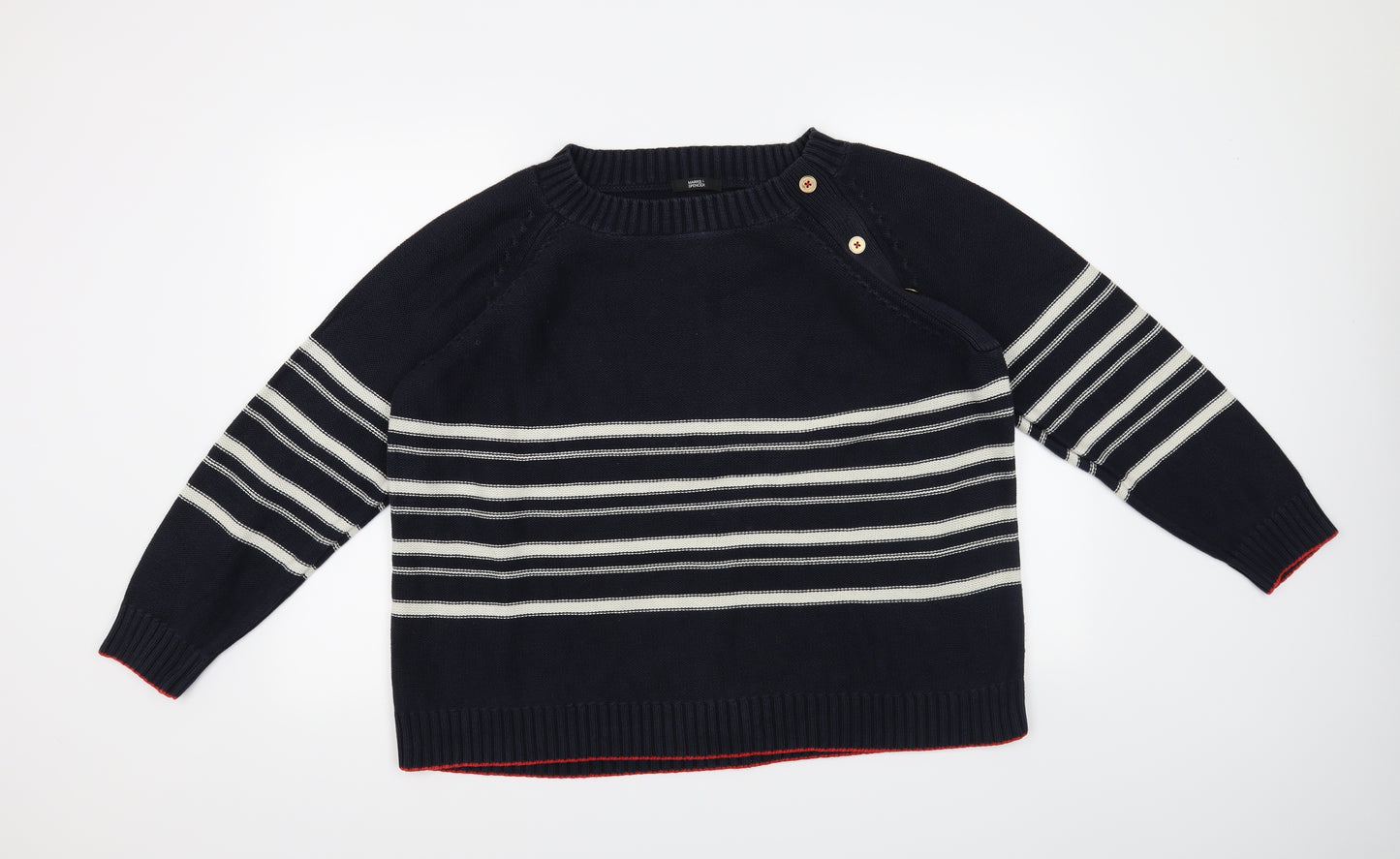 Marks and Spencer Womens Blue   Pullover Jumper Size 24