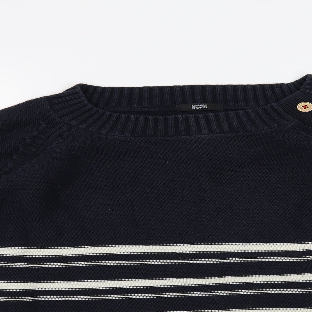 Marks and Spencer Womens Blue   Pullover Jumper Size 24