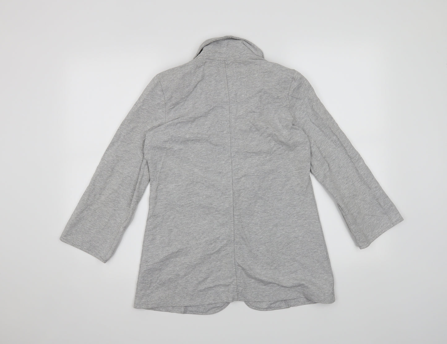 Denim & Co. Womens Grey   Jacket Blazer Size 8