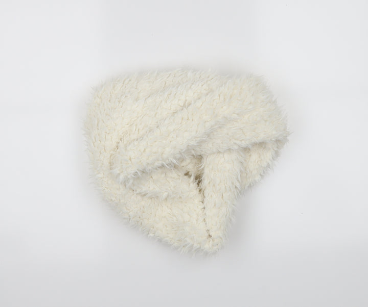Preworn Womens White    Scarf