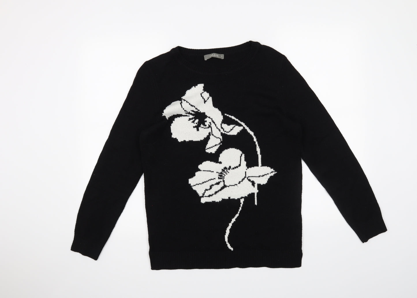 Oasis Womens Black   Pullover Jumper Size S