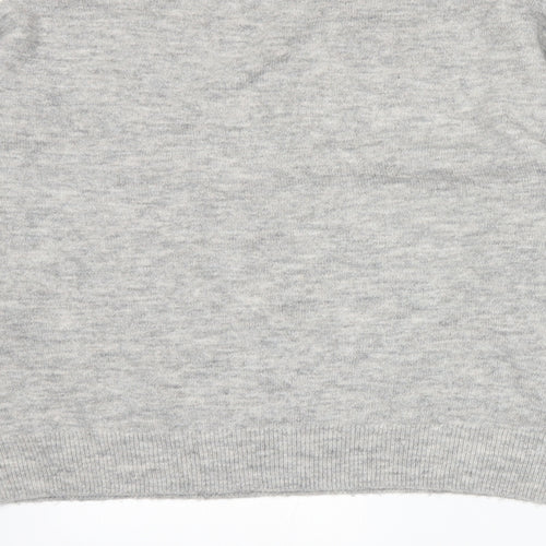 H&M Womens Grey  Knit Pullover Jumper Size M