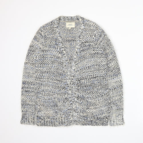 Papaya Womens Grey  Knit Cardigan Jumper Size S