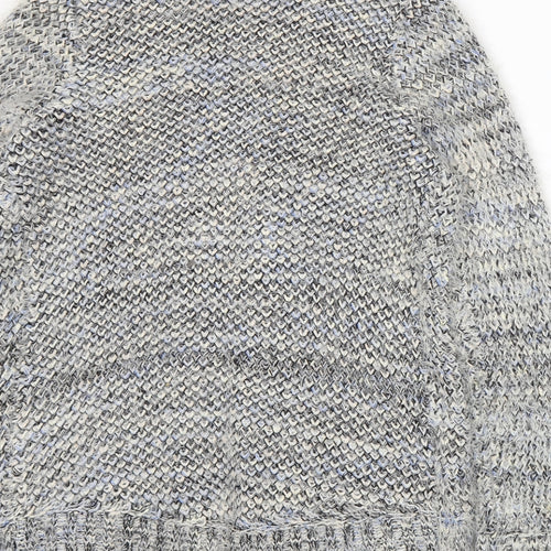 Papaya Womens Grey  Knit Cardigan Jumper Size S