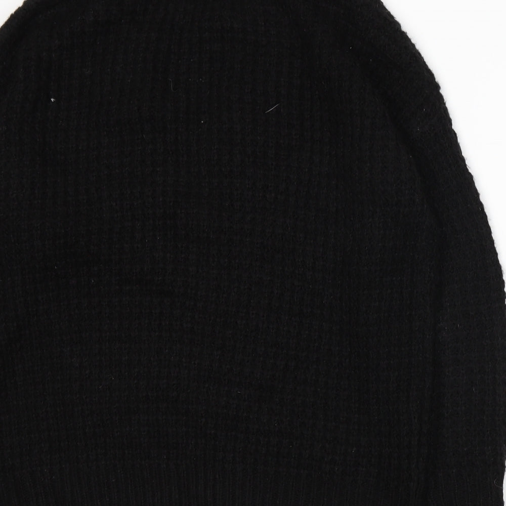Red Herring Womens Black  Knit Cardigan Jumper Size 12