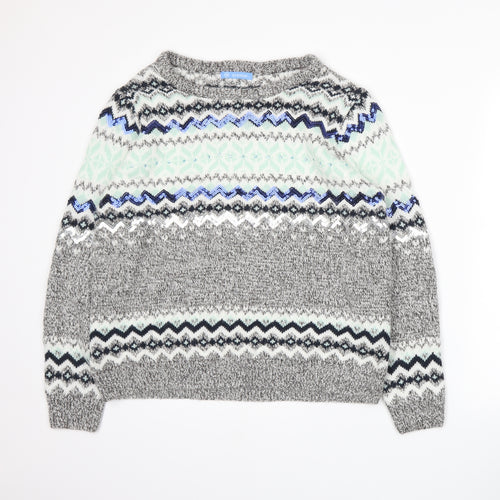 Avenue Womens Grey   Pullover Jumper Size 18