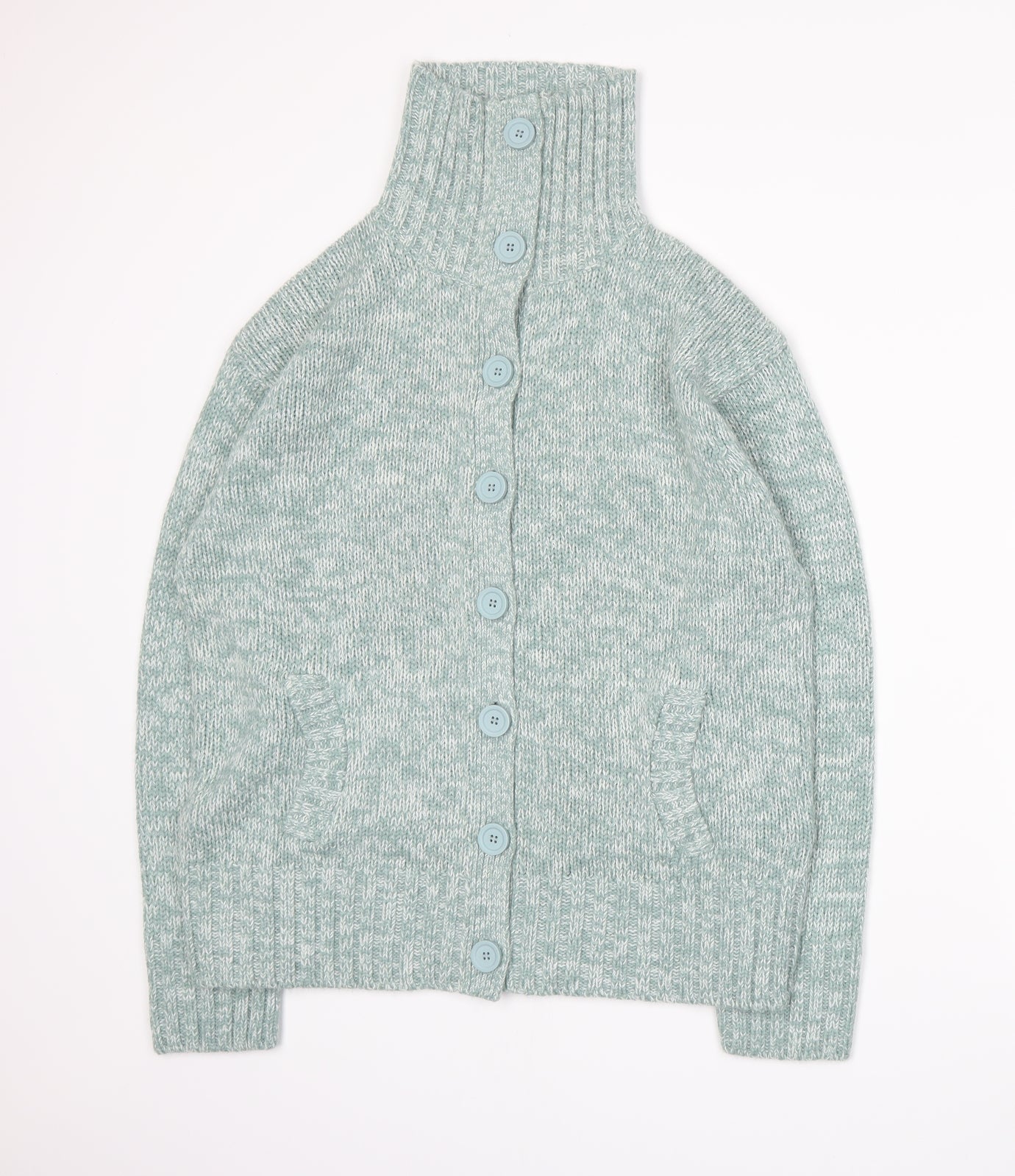 Bonmarché Womens Blue  Knit Cardigan Jumper Size L