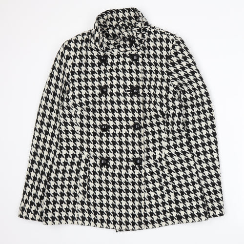 F&F Womens White Houndstooth  Jacket  Size 10