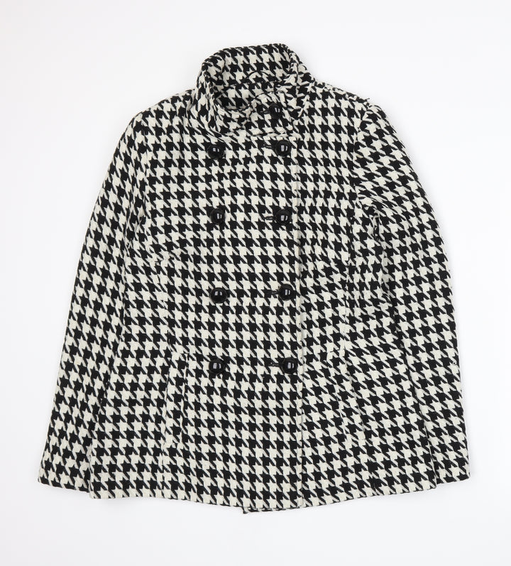 F&F Womens White Houndstooth  Jacket  Size 10