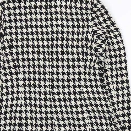 F&F Womens White Houndstooth  Jacket  Size 10