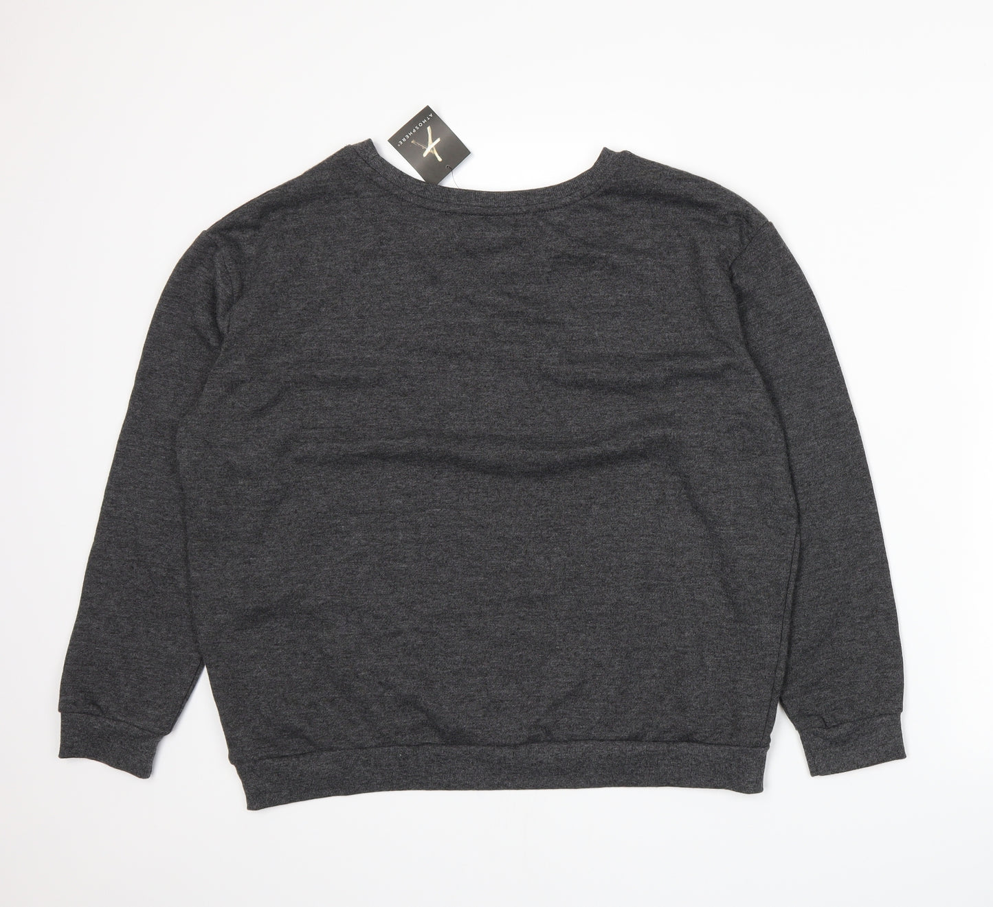 Atmosphere Womens Grey   Pullover Hoodie Size 18
