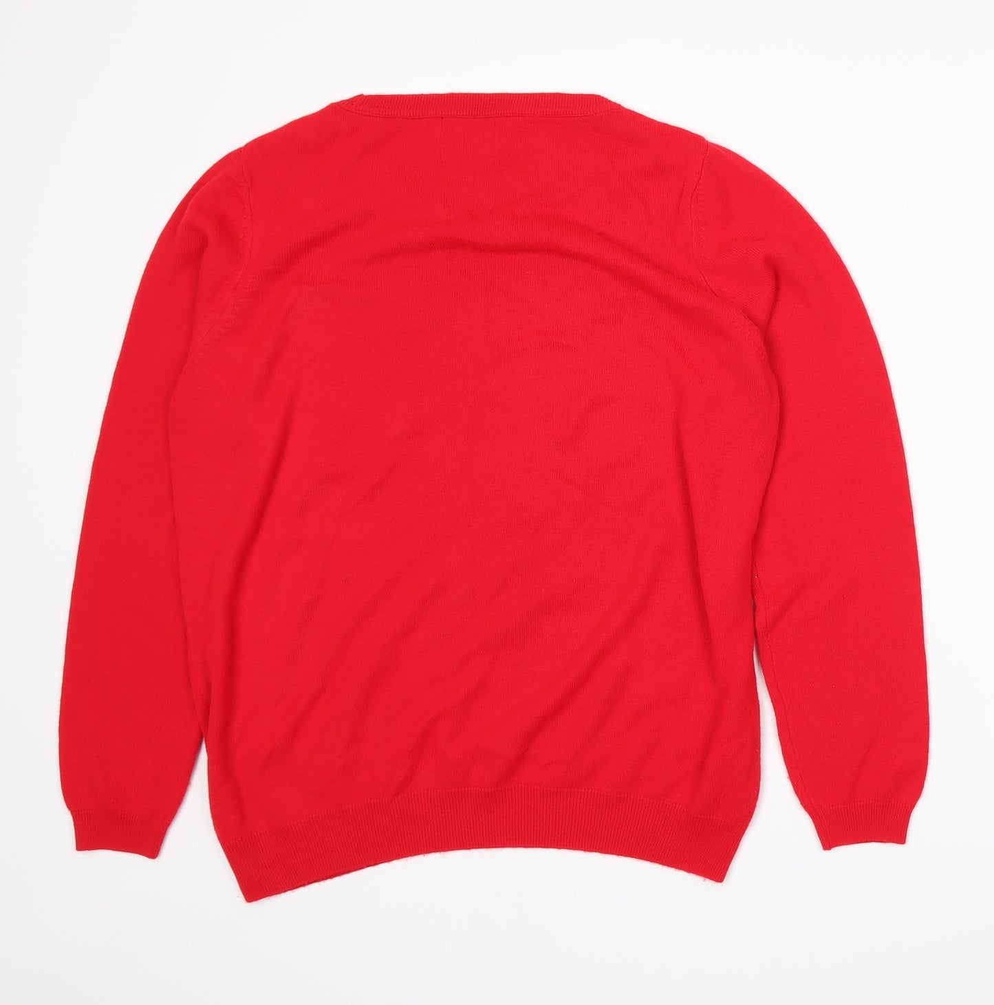 George Womens Red   Pullover Jumper Size 12