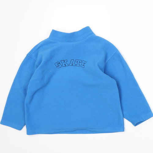 Rebel Boys Blue  Fleece Pullover Sweatshirt Size 5-6 Years