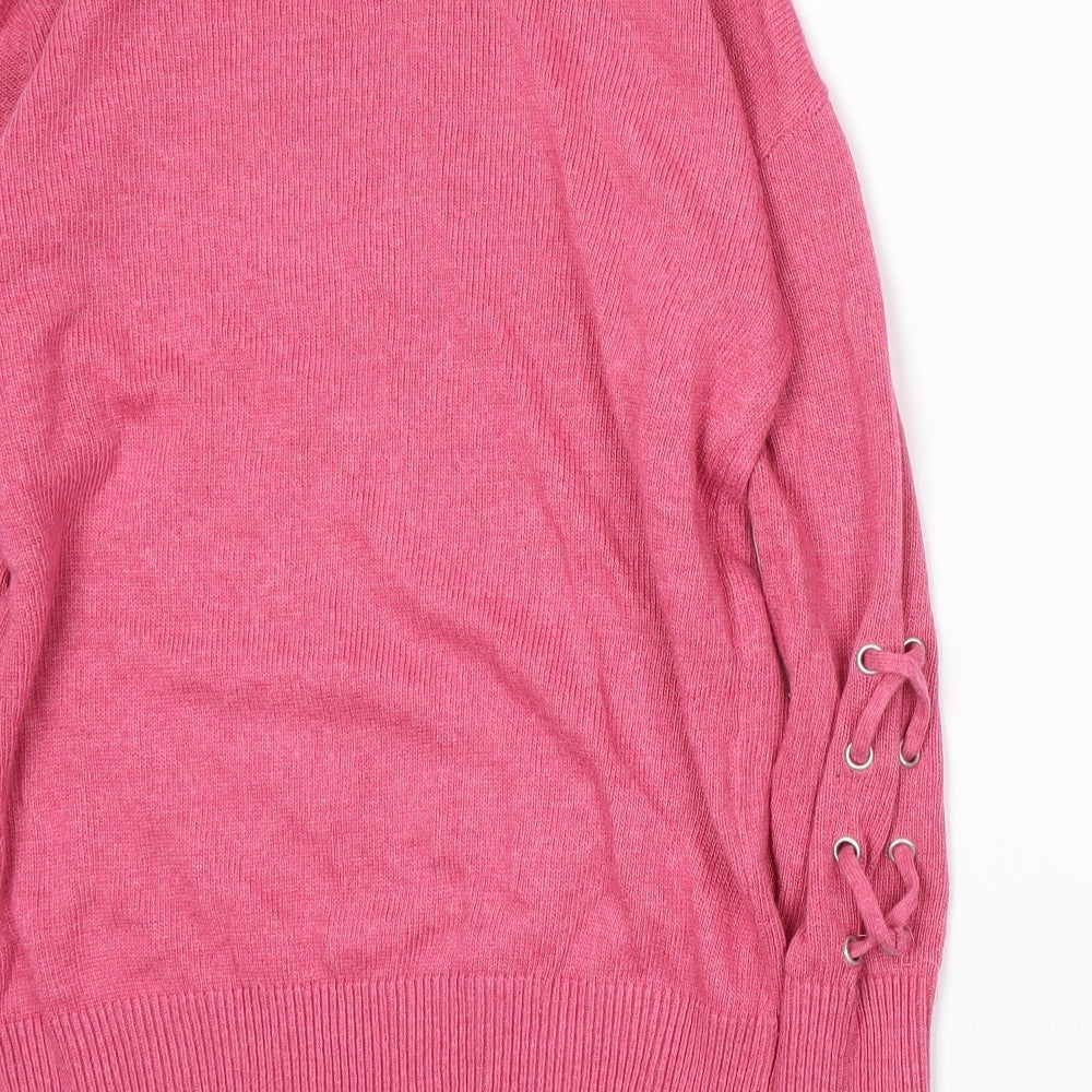 BHS Womens Pink  Knit Pullover Jumper Size 10