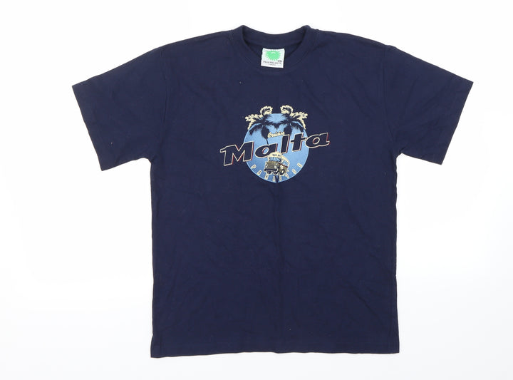peak projects Boys Blue Basic T-Shirt Size 2XL