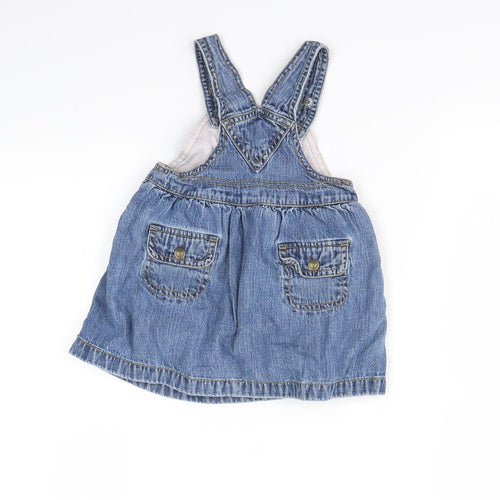 Gap  Blue   Pinafore/Dungaree Dress  Size 6-9 Months
