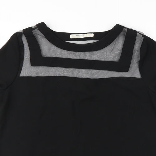 vera&lucy Womens Black   Basic Blouse Size S
