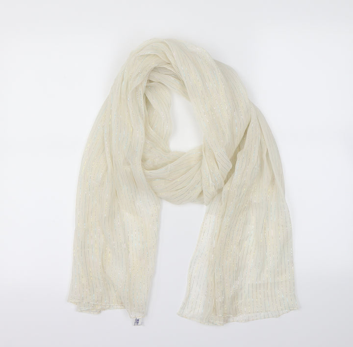 Preworn Ivory Striped Scarf