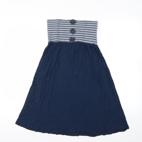 Baby Angel Womens Blue Striped  Mini  Size M