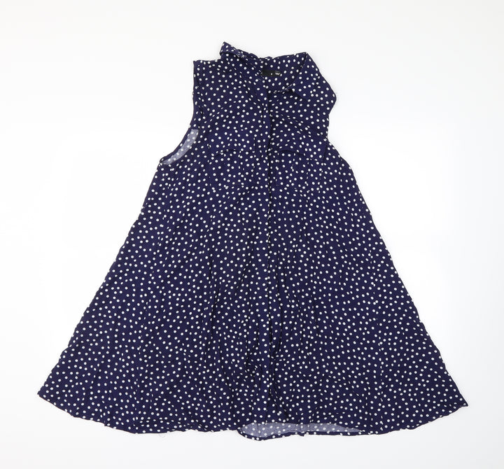 Sportsgirl Womens Blue Polka Dot  Mini  Size 8