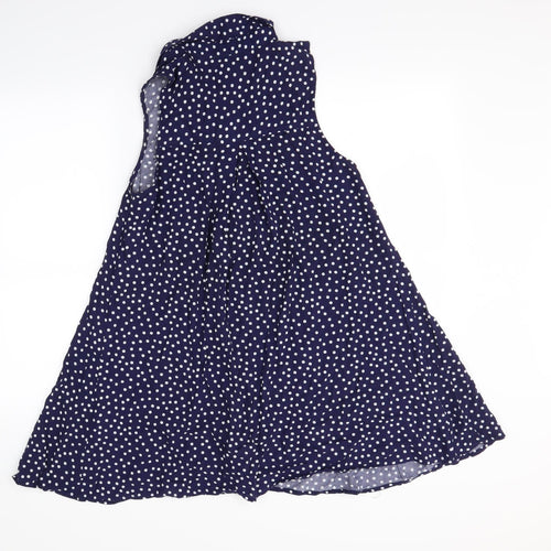 Sportsgirl Womens Blue Polka Dot  Mini  Size 8