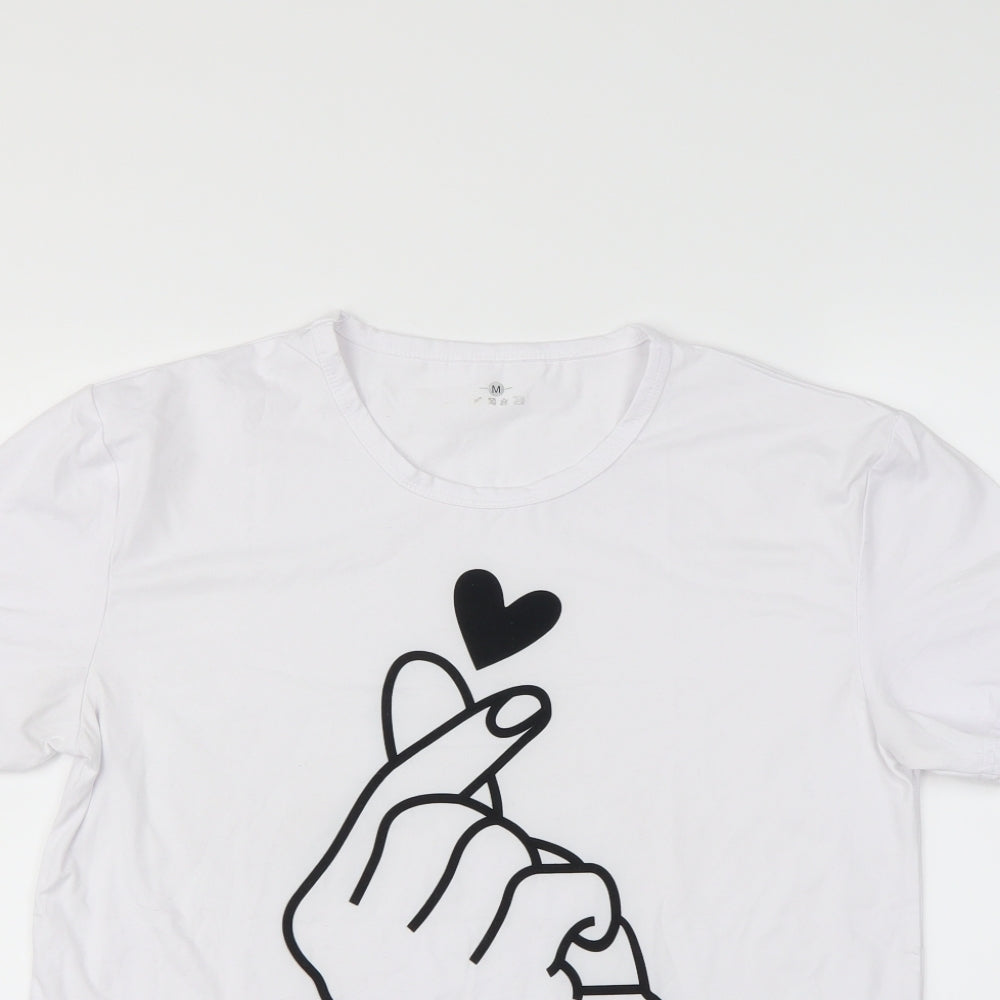 Preworn Womens White   Basic T-Shirt Size M