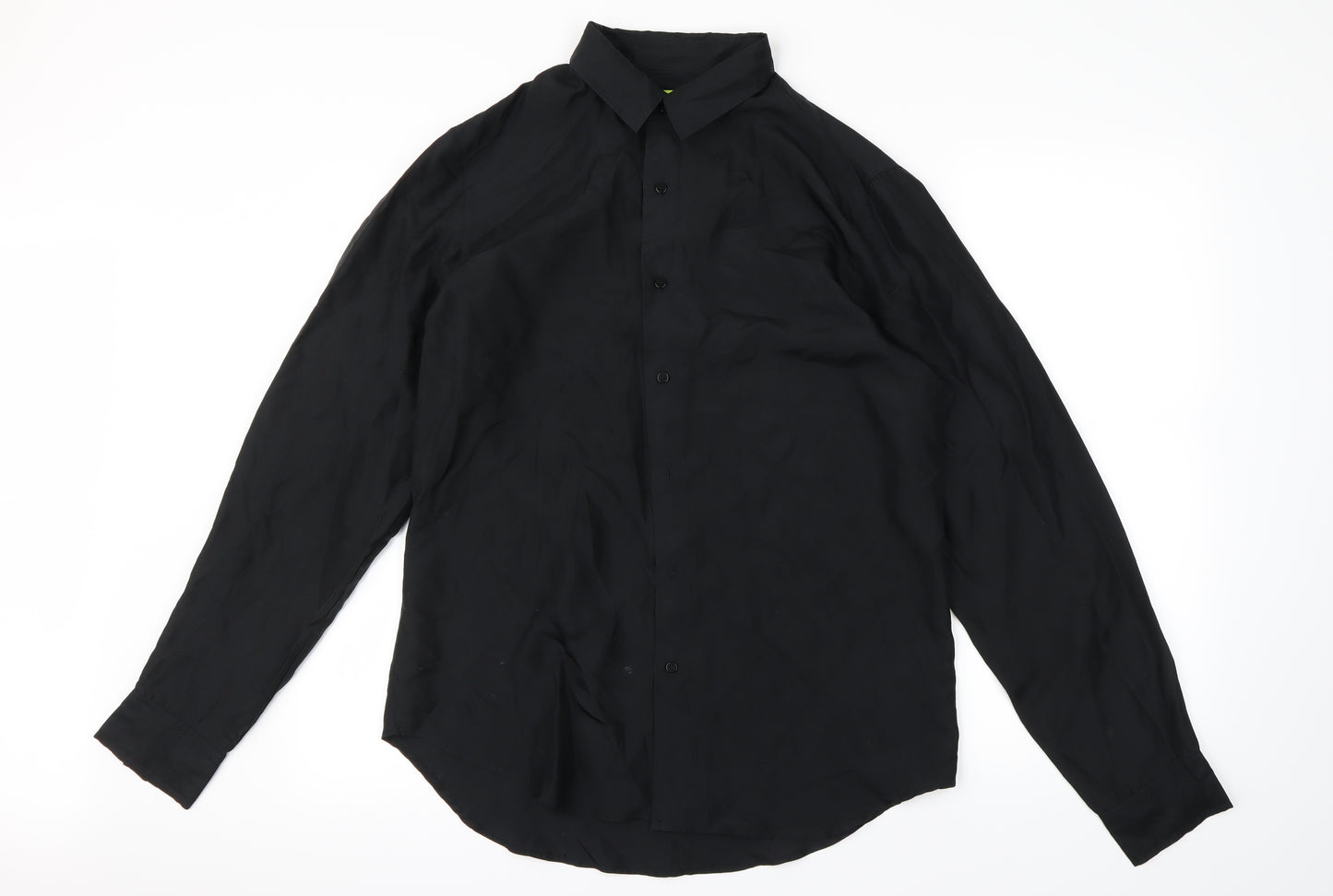 Topman Mens Black    Dress Shirt Size M