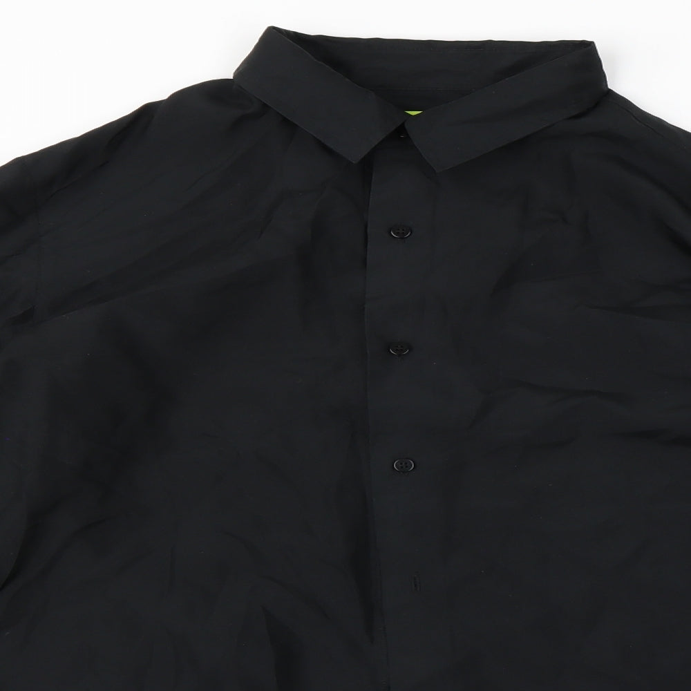 Topman Mens Black    Dress Shirt Size M