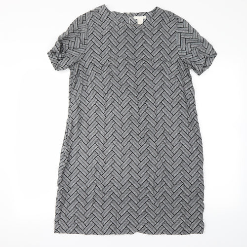 H&M Womens Multicoloured Geometric  Mini  Size 10