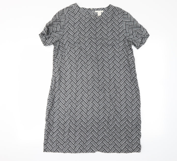 H&M Womens Multicoloured Geometric  Mini  Size 10