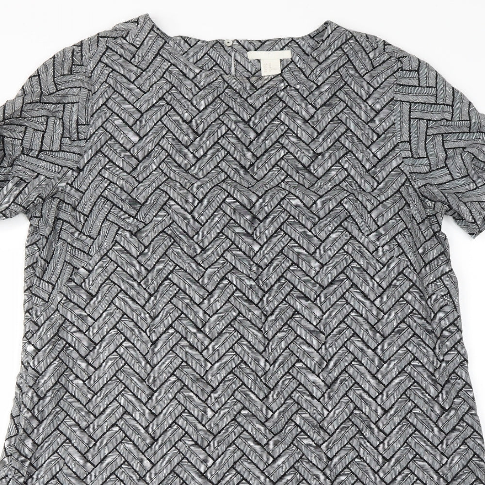 H&M Womens Multicoloured Geometric  Mini  Size 10
