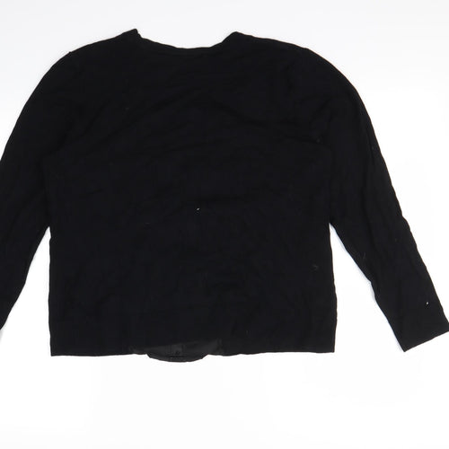 BM Womens Black   Pullover Sweatshirt Size M