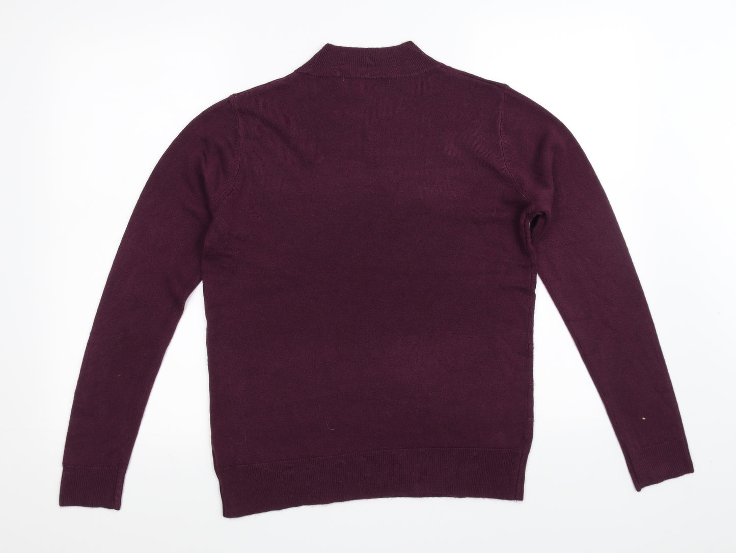 Vida Vi Womens Purple   Henley Jumper Size S