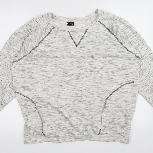 Sparkle & Fade Womens White   Pullover Jumper Size S