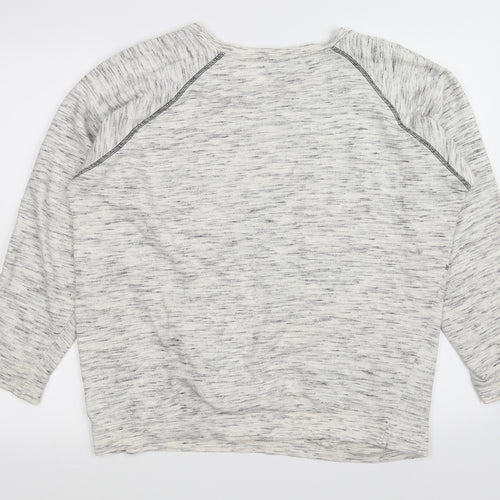 Sparkle & Fade Womens White   Pullover Jumper Size S