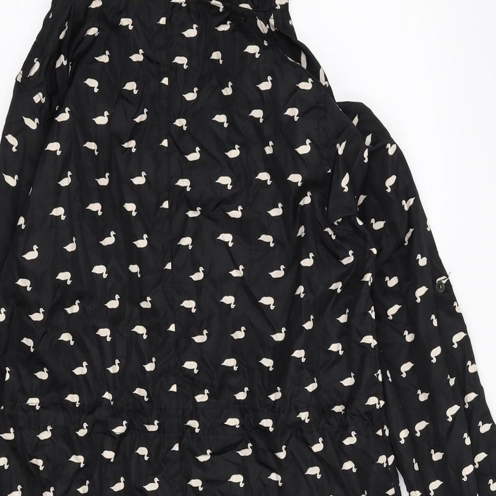 Parka in a Pocket Womens Black   Parka Coat Size S  - ducks