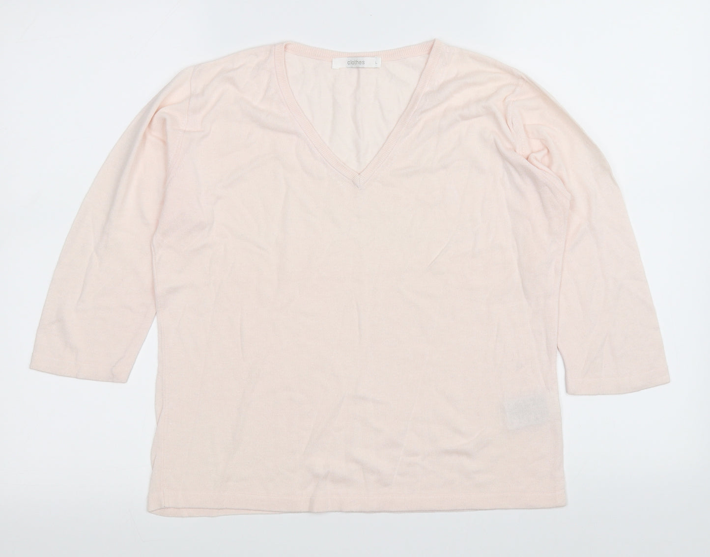 clothes Womens Pink   Pullover Jumper Size L