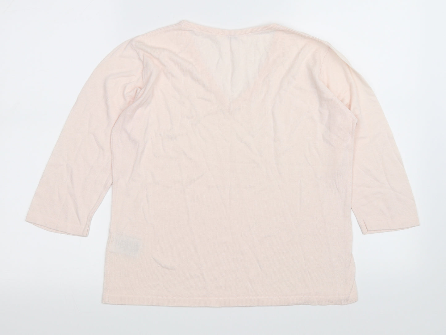 clothes Womens Pink   Pullover Jumper Size L