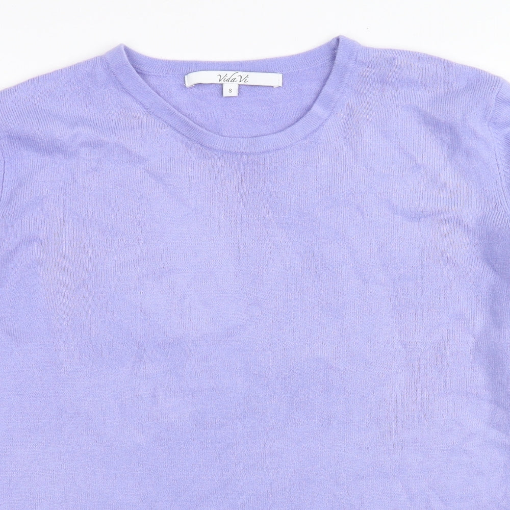 Vida Vi Womens Purple   Pullover Jumper Size S