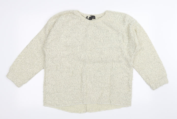 Topshop Womens Beige Pullover Jumper Size 14