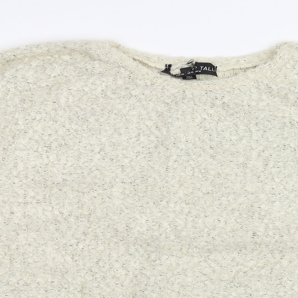 Topshop Womens Beige   Pullover Jumper Size 14
