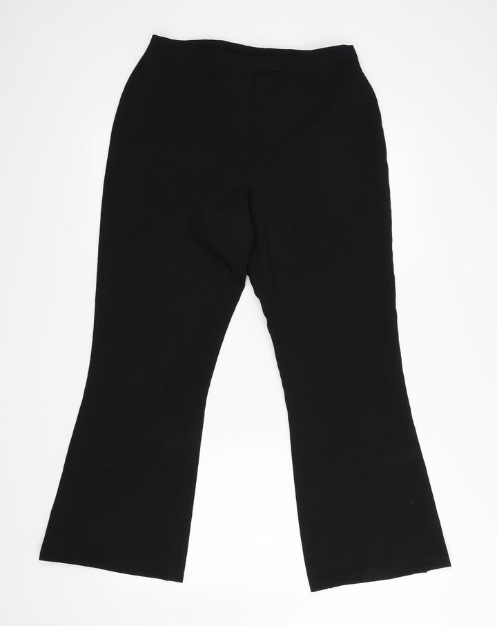 Dorothy Perkins Womens Black Trousers Size 10 L25 in - bootcut