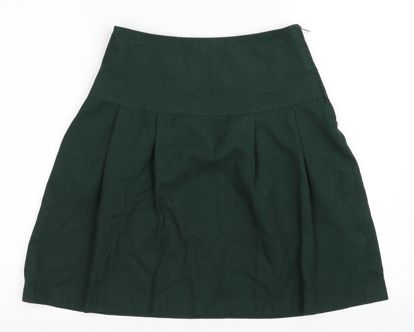 Bespoke Womens Green   Skater Skirt Size 26