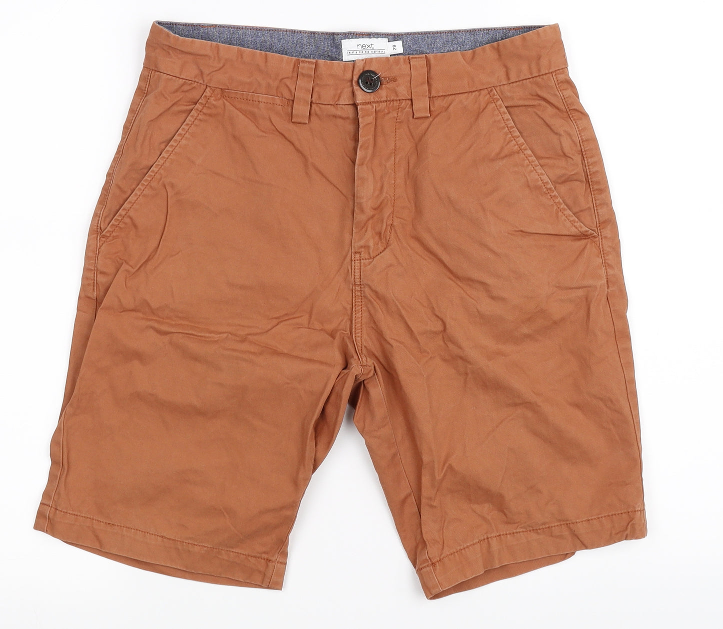 NEXT Mens Orange   Chino Shorts Size 28