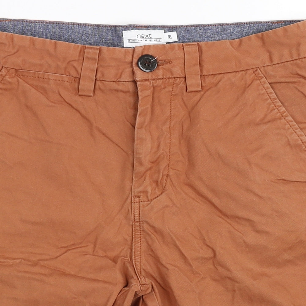 NEXT Mens Orange   Chino Shorts Size 28