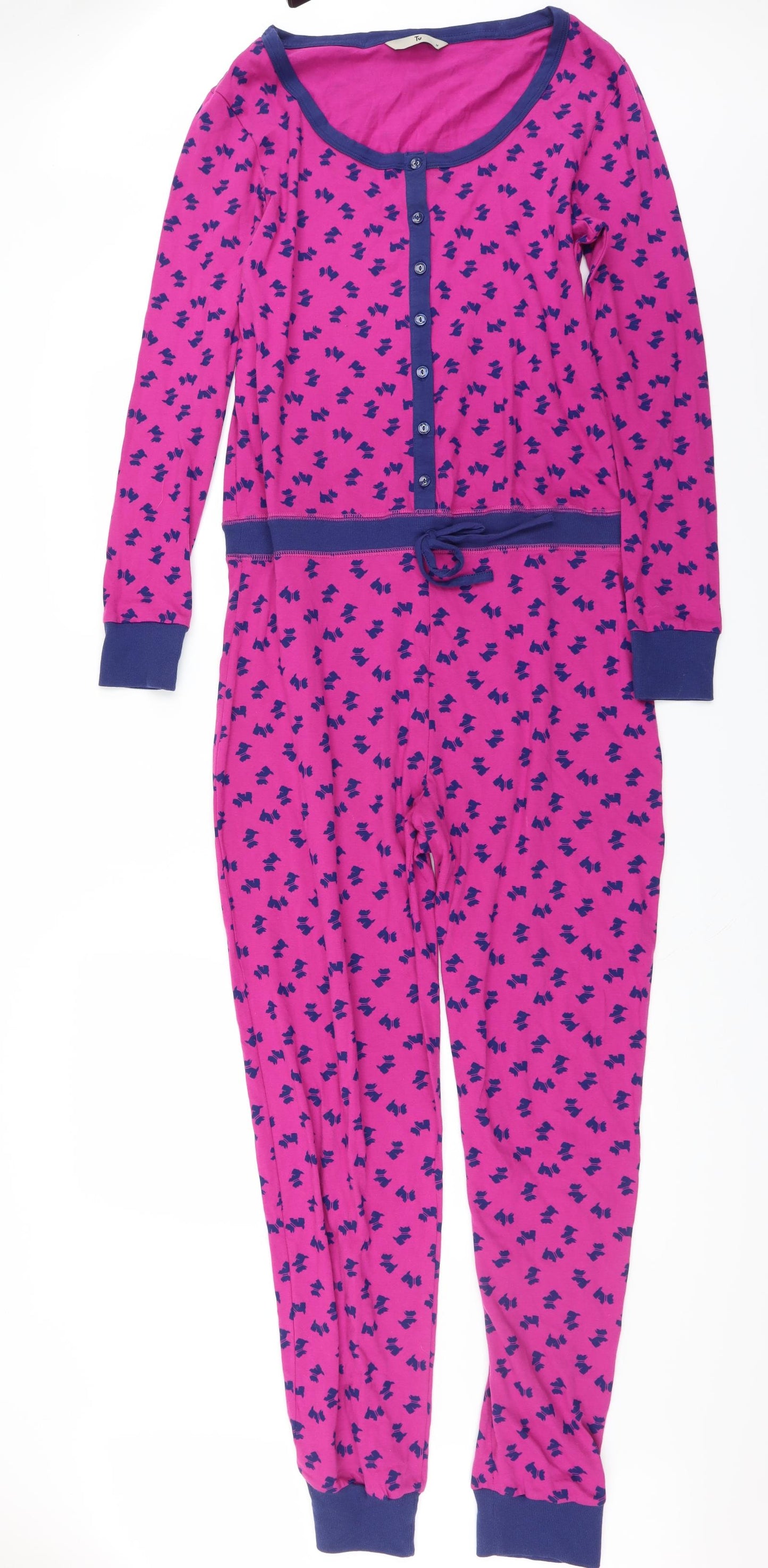 Sainsburys Womens Purple Solid  Top One Piece Size M  - Dog print