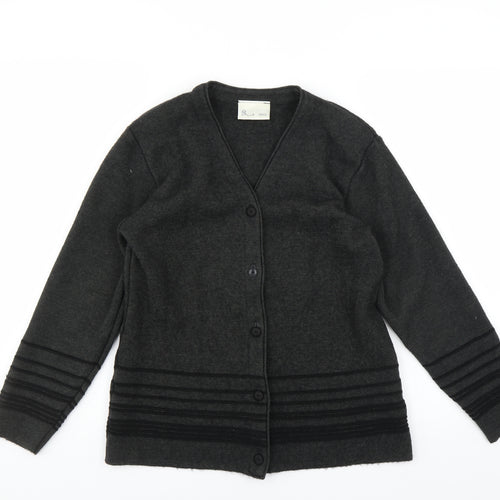 BHS Womens Grey   Cardigan Jumper Size 10